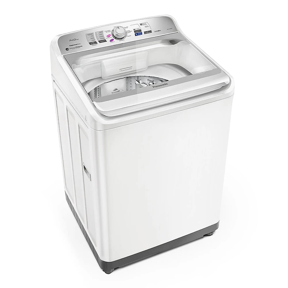 Máquina de Lavar Panasonic função Vanish Branco mais Branco 14kg Branca - NA-F140B1W 110v