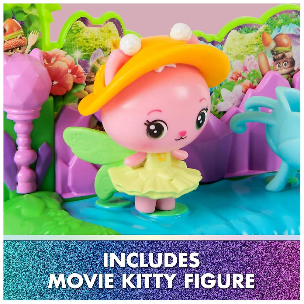 Gabbys Dollhouse, Jardim da Rainha Gatinha Fada na Sacada, com Acessórios para Boneca e Brinquedo, para Meninas e Meninos a partir de 3 anos