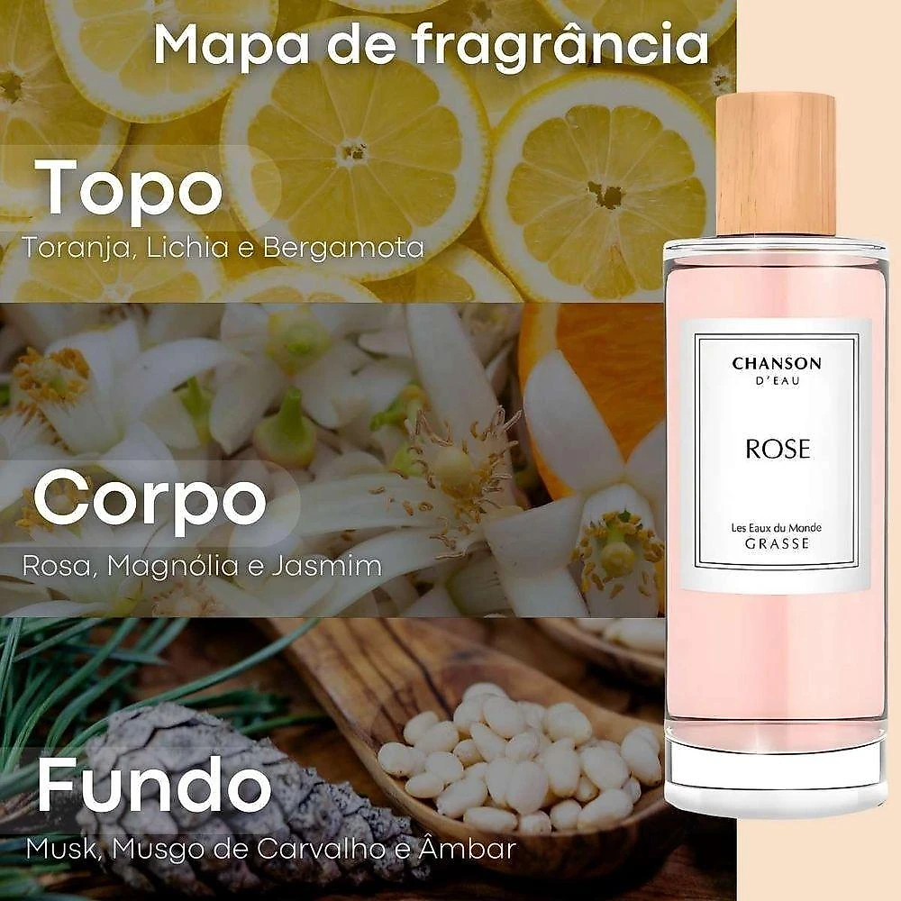 Perfume Chanson D'eau Rose Feminino Eau de Toilette Floral 100ML