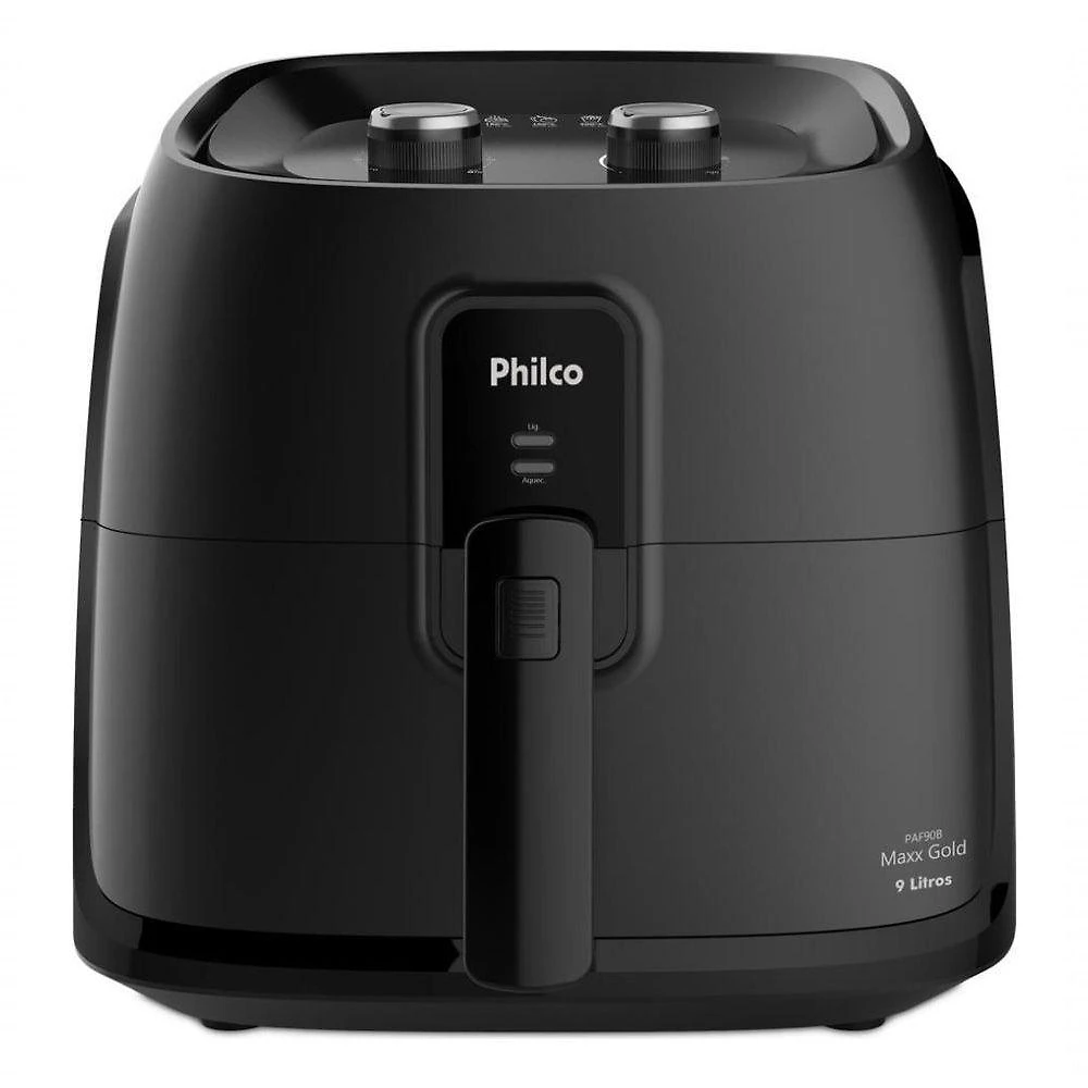 Fritadeira Elétrica Air Fryer PAF90B 9L 2000W com Cesto Quadrado Gold para Fritar Assar Grelhar