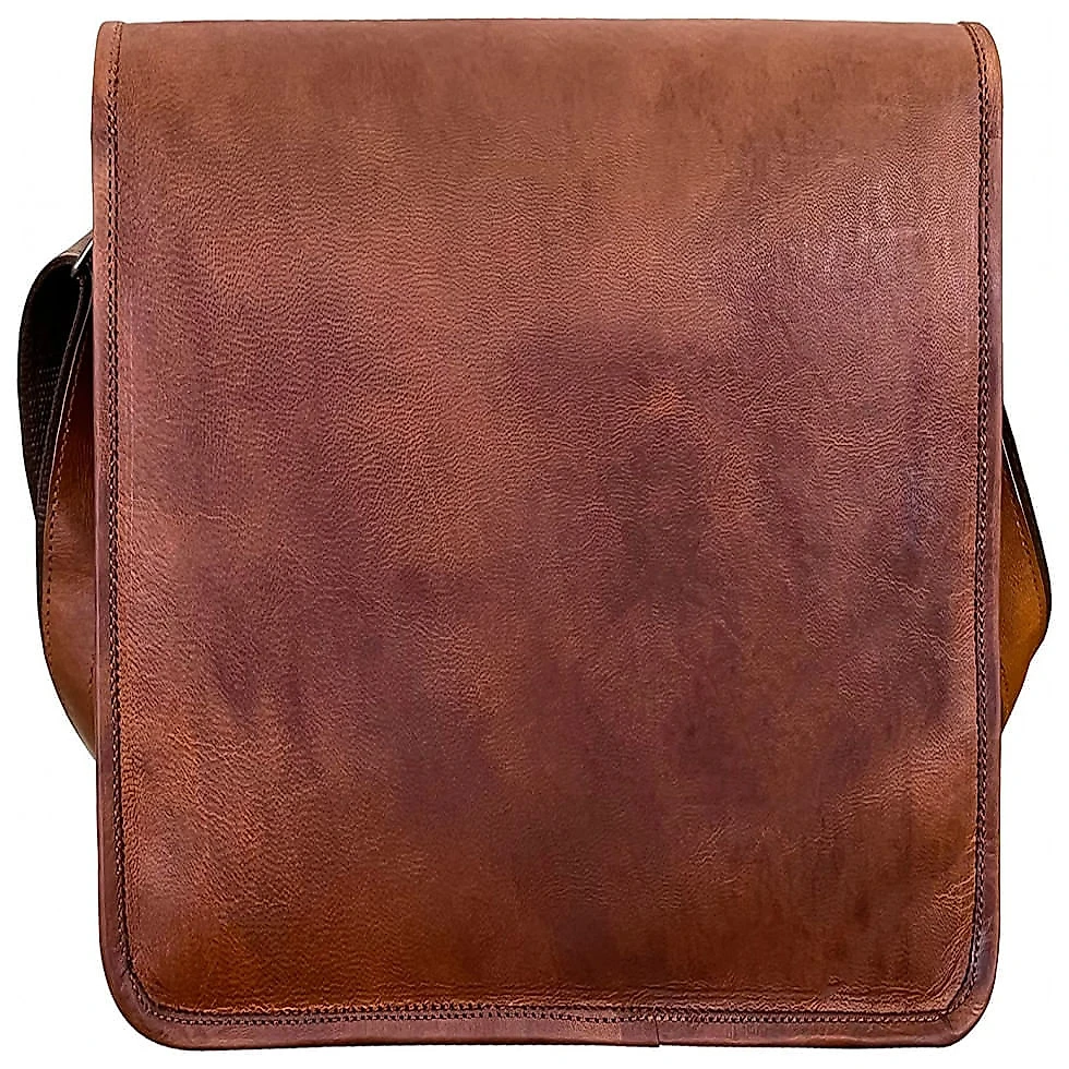 Bolsa Maleta RUSTIC TOWN de Couro Unissex para Laptop , Marrom