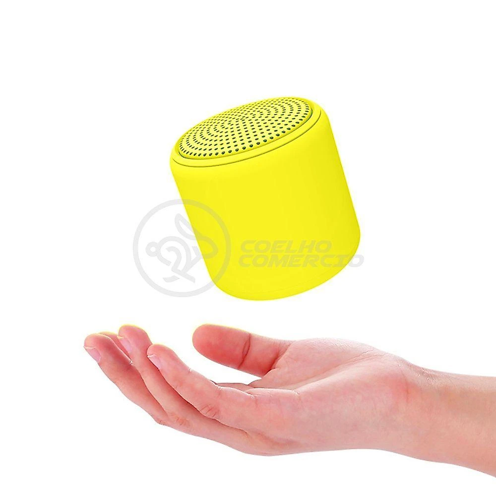 Mini Caixa De Som Wireless Speaker Potente Bluetooth Amarelo