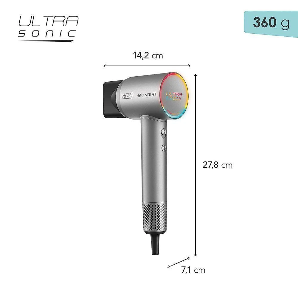 Secador mondial ultra sonic scp-01-us bldc com led 110v