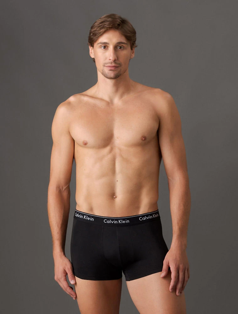 Miniatura Kit 2 Cuecas Trunk Modern Cotton Calvin Klein Underwear - Preto Com Cinza Claro Kit 2 Cuecas Trunk Modern Cotton Calvin Klein Underwear Preto Com Cinza Claro g