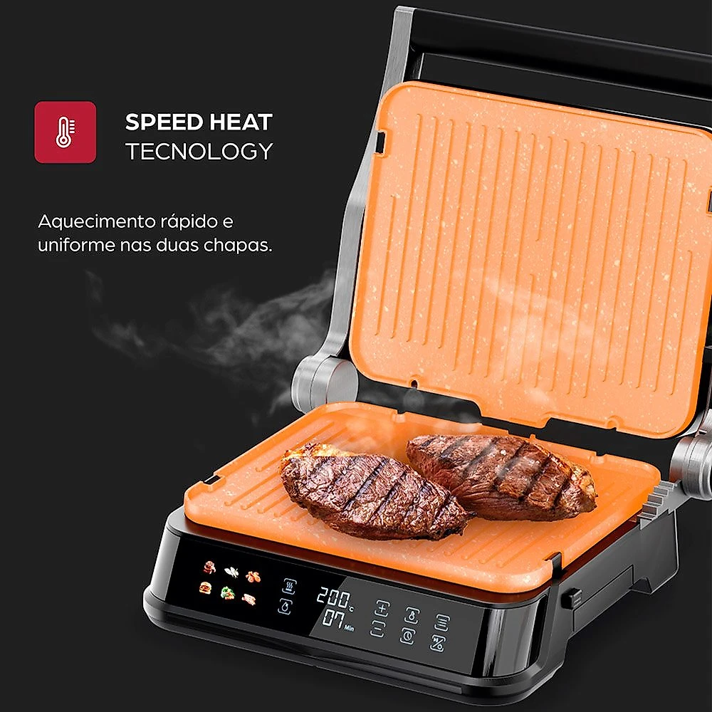 Grill Elétrico WAP com Chapas Antiaderentes Removíveis - WG2000 110