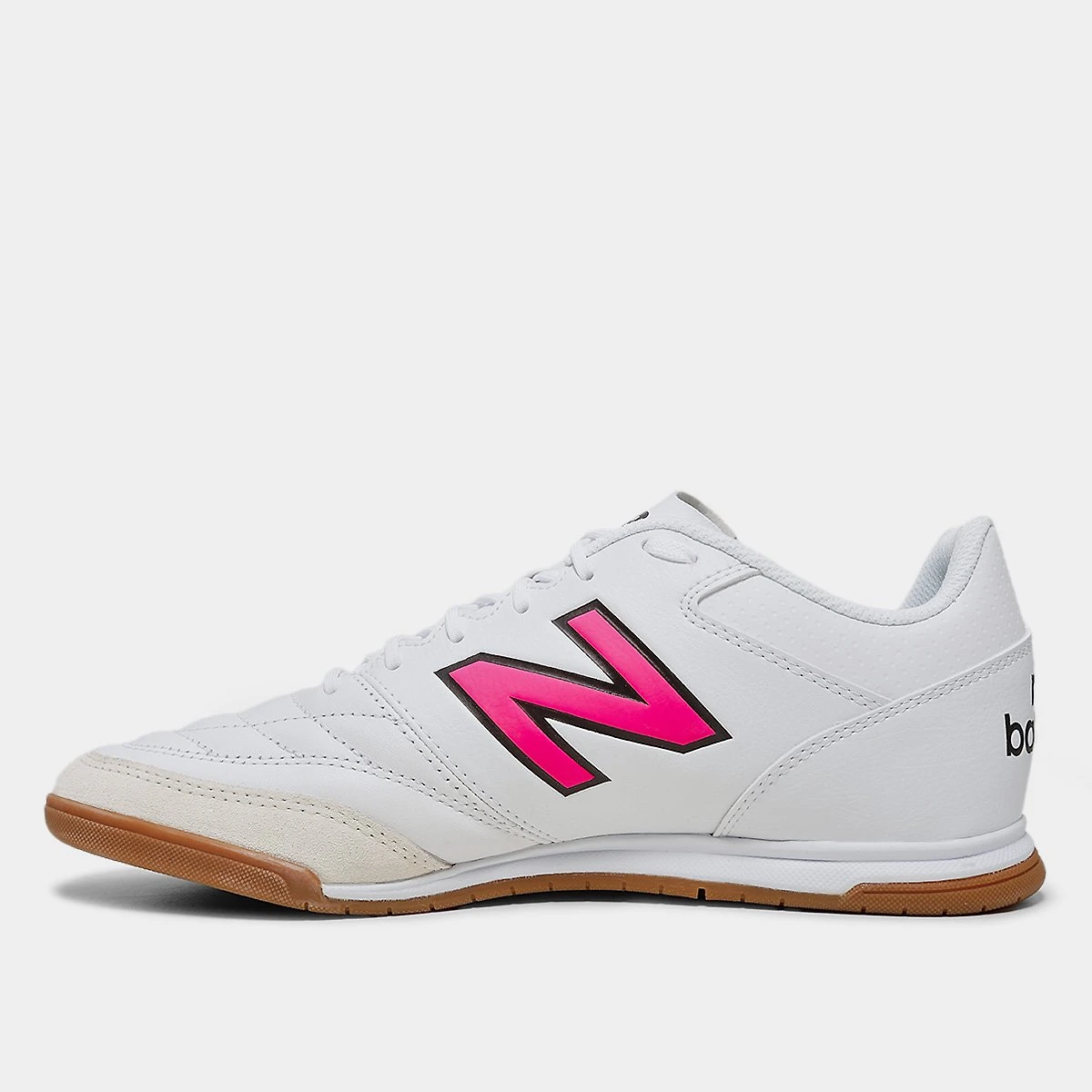 Chuteira Futsal New Balance 442 V2 Team Unissex Branco+Rosa - 38