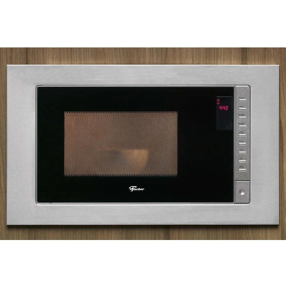 Micro-ondas Embutir Fischer Fit Line 25L 800W Painel Inox Cinza 220V