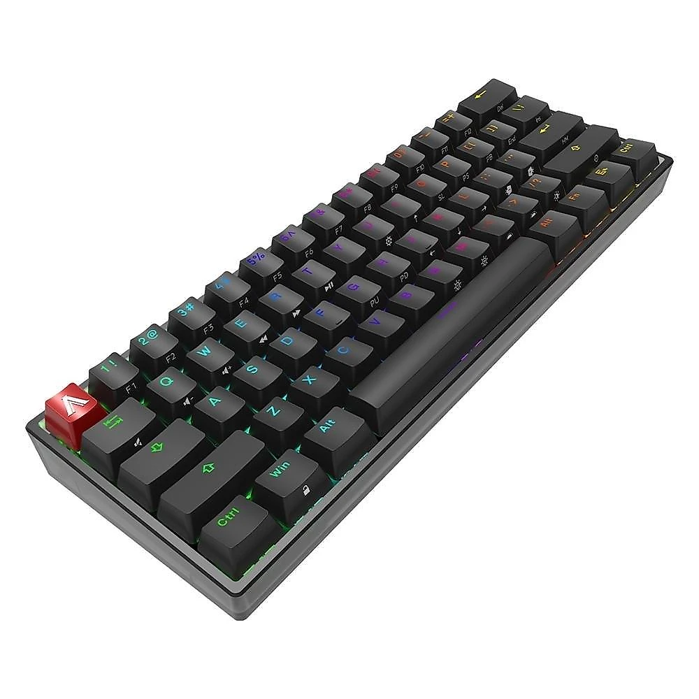 Teclado Mecânico Gamer AOC AGK600, RGB, Cherry MX Switch Red, Layout 60%, US, - AGK600BR/FG