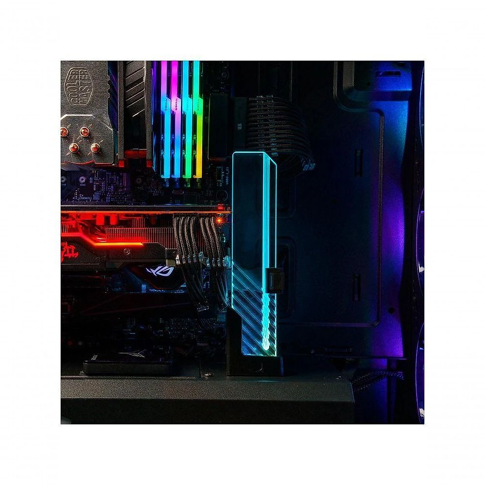 Suporte Universal para Placa de Vídeo MCA-U000R-GSBTG-00 com Vidro Temperado e Iluminação ARGB