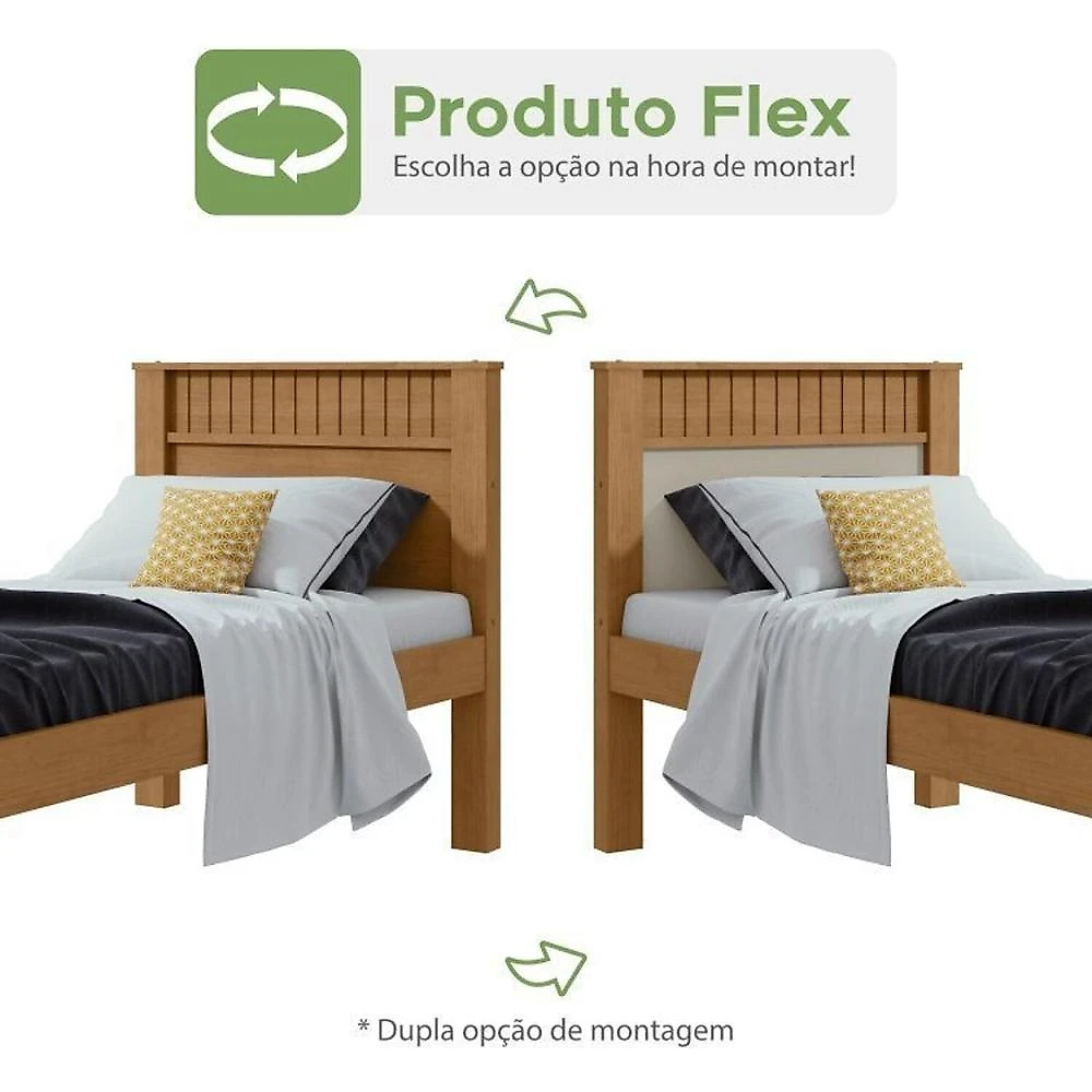 Quarto Infantil com Guarda-roupa Solteiro 4 Portas 2 Gavetas Alonzo e Cama Solteiro Athenas Amêndoa Clean