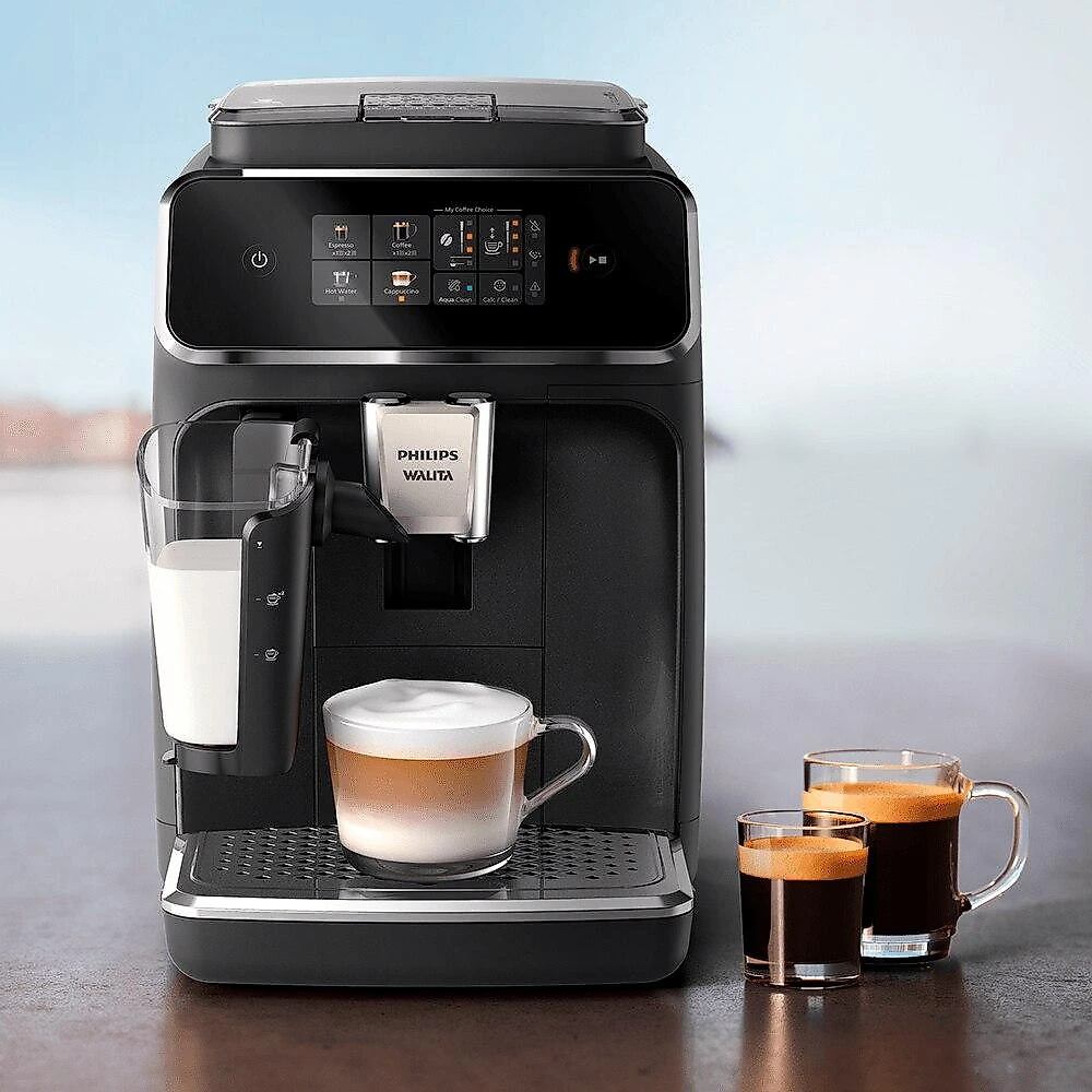 Cafeteira Espresso Superautomática LatteGo Philips Walita Série 2300, Preta - 220 Volts