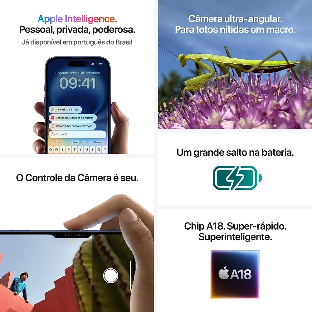Apple iPhone 16 256GB Ultramarino