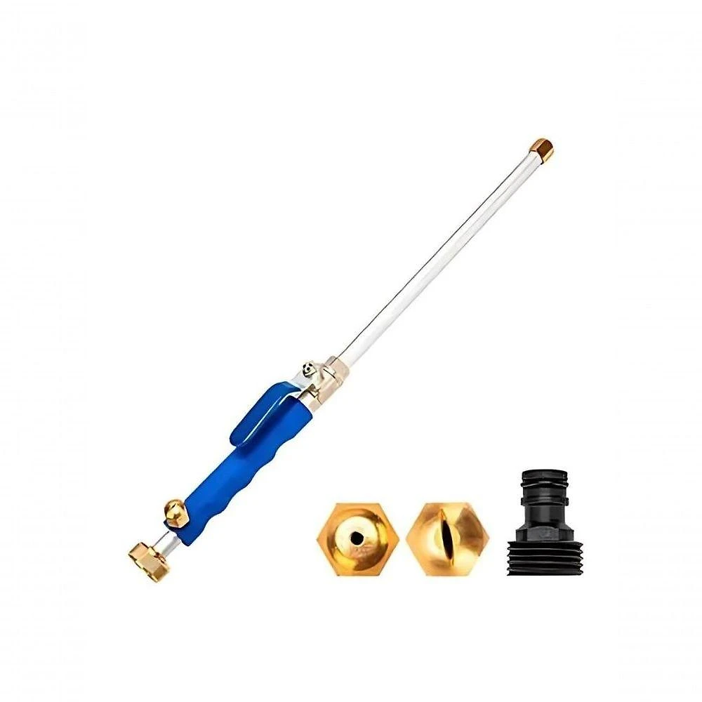 Esguicho de Alta Pressão One Ergonômico com Duas Ponteiras para Irrigação Azul Kepper