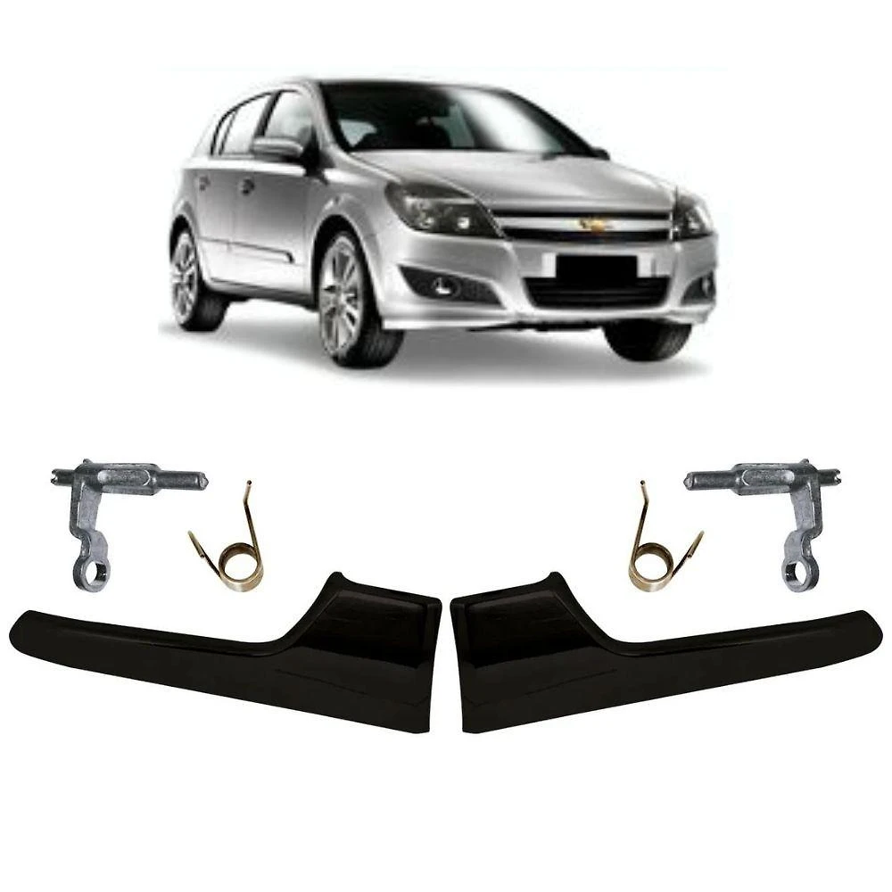 Par Maçaneta Interna Gatilho Preto Portas Dianteiras Vectra Gt 05 11 - Un / 2 [f103]