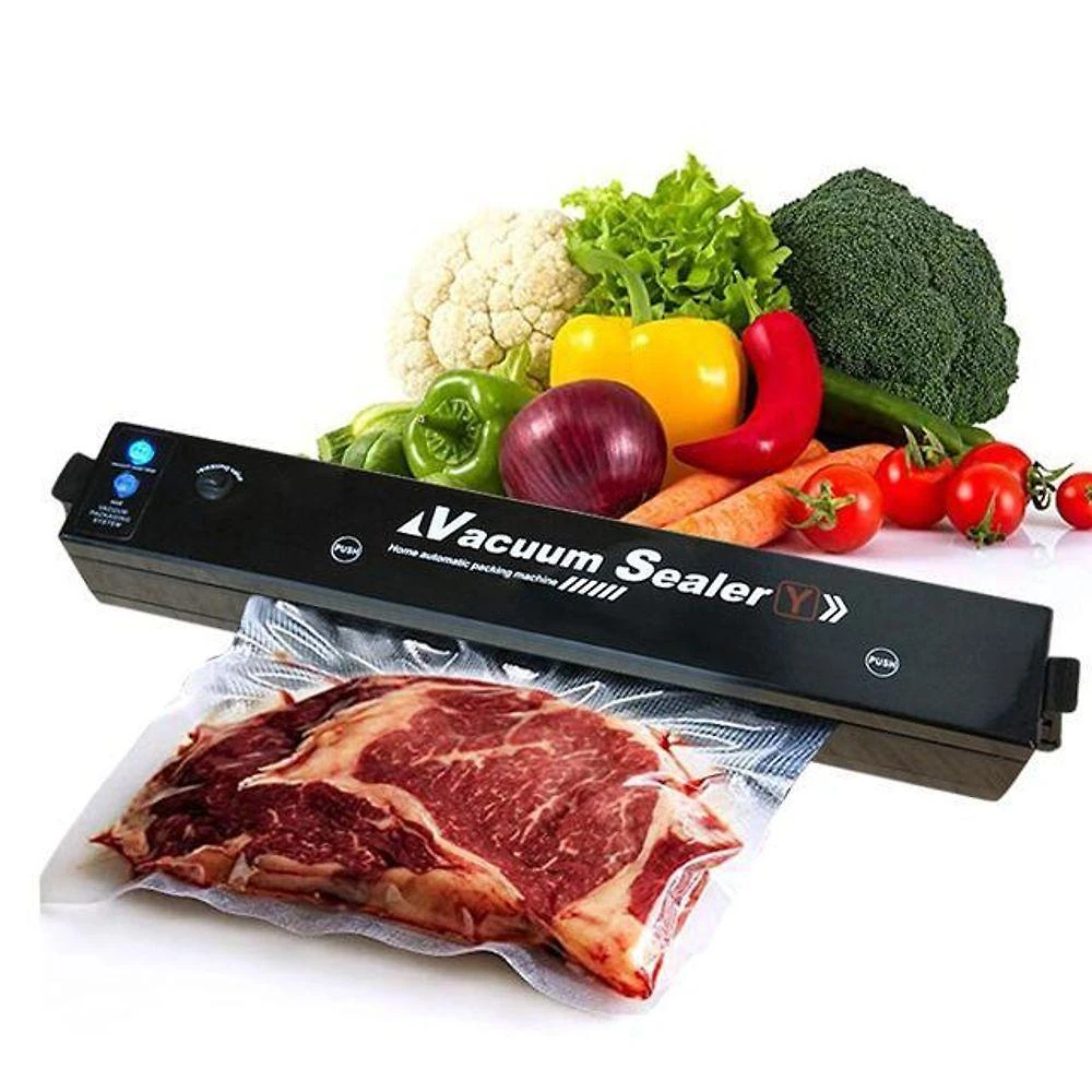Seladora a Vácuo Elétrica Vacuum & Seal para Alimentos Líquidos 220V Preto Aquilae