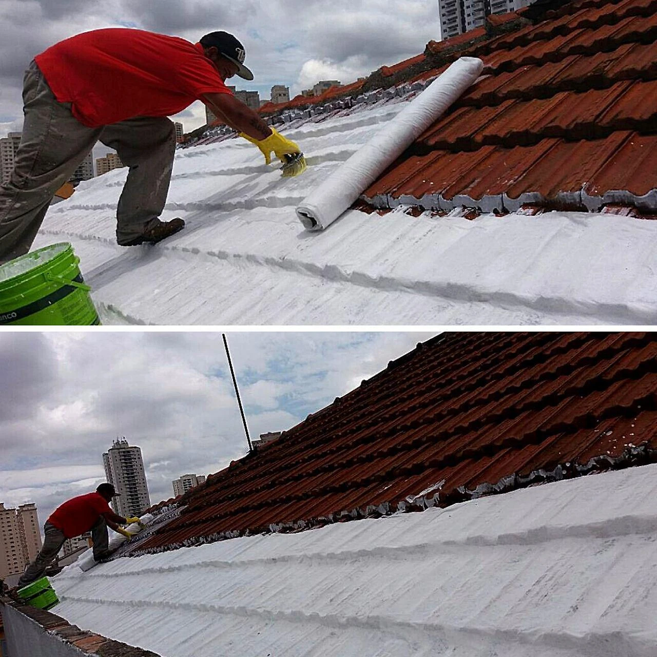 Manta Bidim Vp50 30M² Impermeabilização  Telhado Laje Telha Poliéster - 30m² - Branco - Manta térmica para telhado - Impermeabilizante - Retangular - Sem gênero - 100cm - Algodão - Vp50