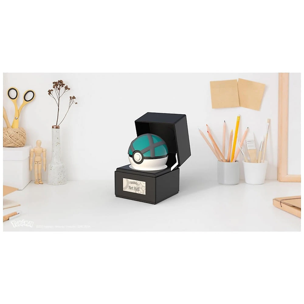 RéplIica Poké Bola Original The Wand Company metal eletrônica luz sensível ao toque com base expositora numerada