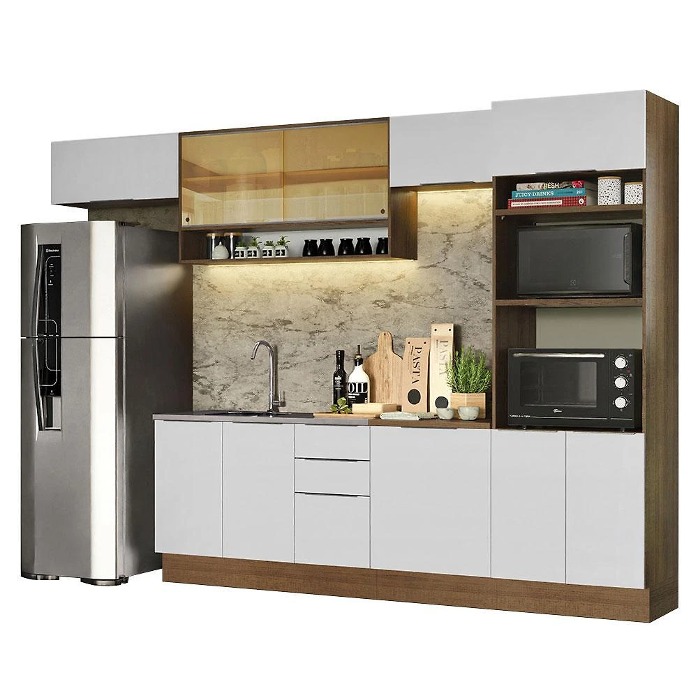 Armário de cozinha completa 330cm stella madesa 06