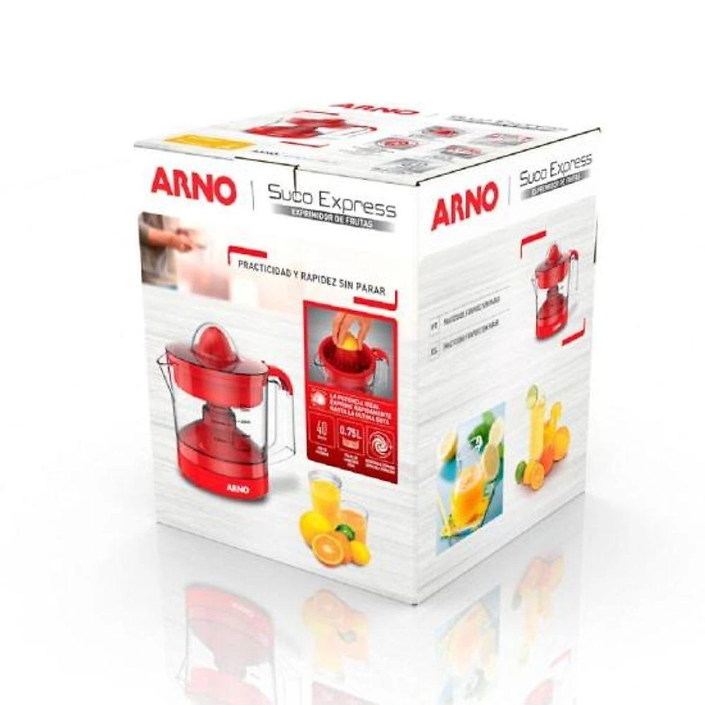 Espremedor de Frutas Express CP32 40W 0,75L Rotação Alternada Vermelho 110V Arno