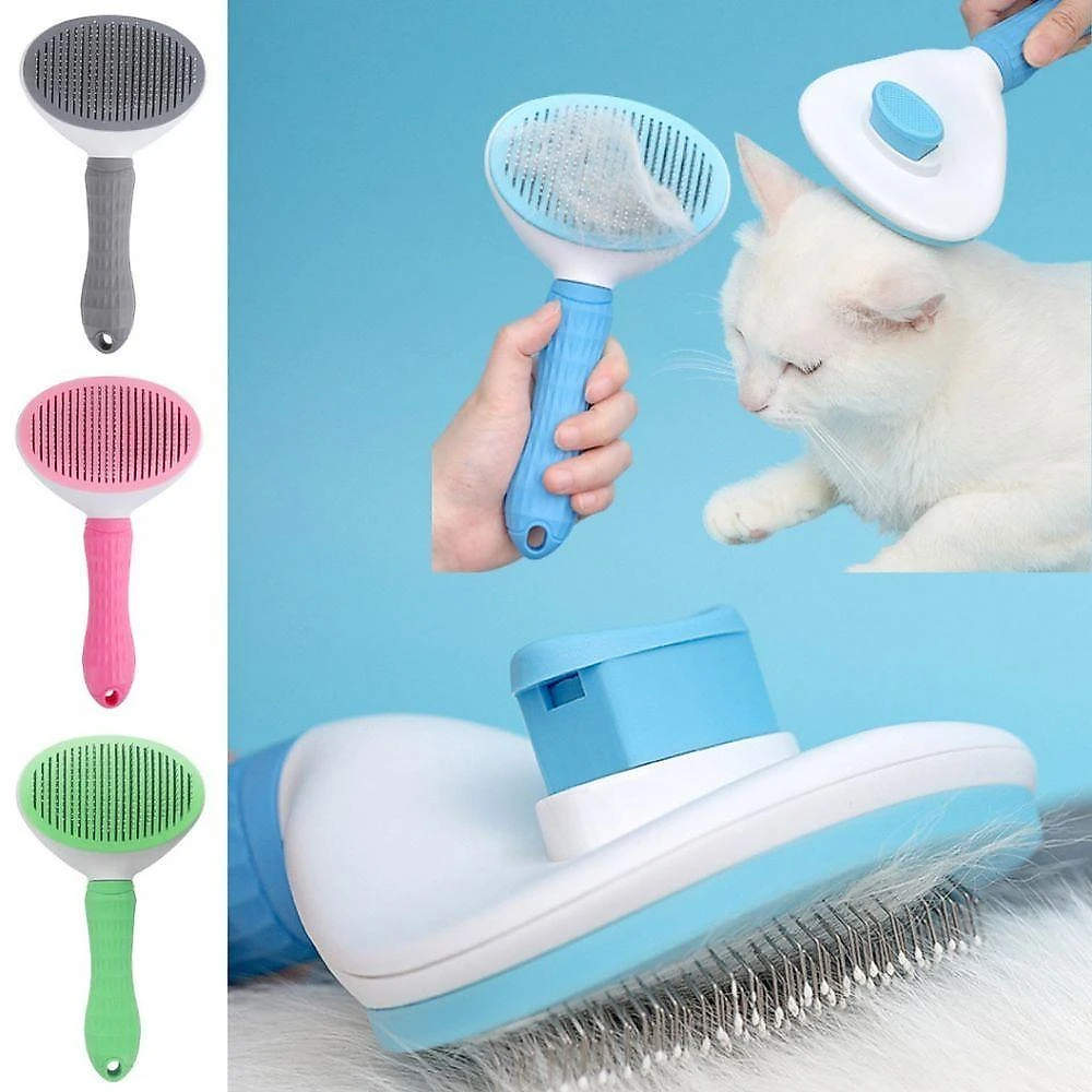 Escova para Pets OEM Modelo 1 para Gatos Cães e Coelhos em Borracha com Função de Massagem 1 Unidade