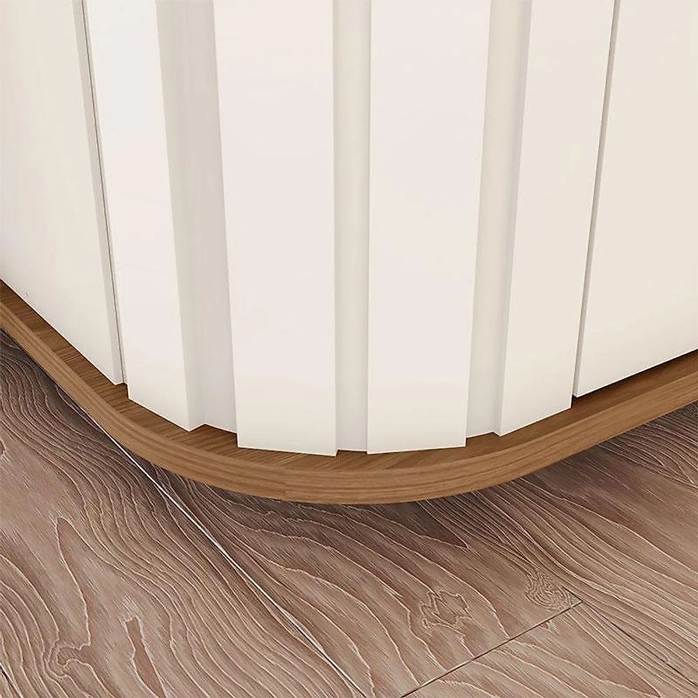 Guarda Roupa Casal Premium 6 Portas Off White Nature - Henn