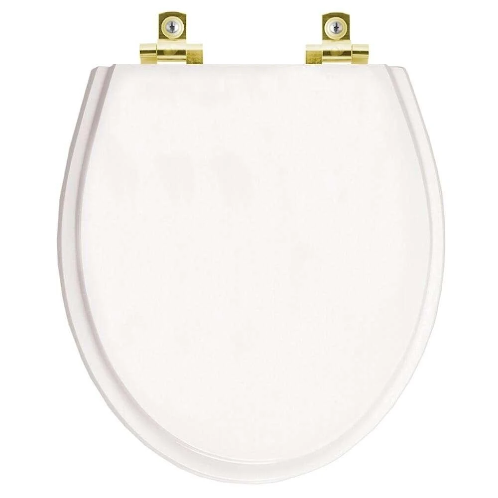 Assento Sanitário Windsor Alongado Plástico Parafusado Fechamento Suave Branco Pontto Lavabo 40CM