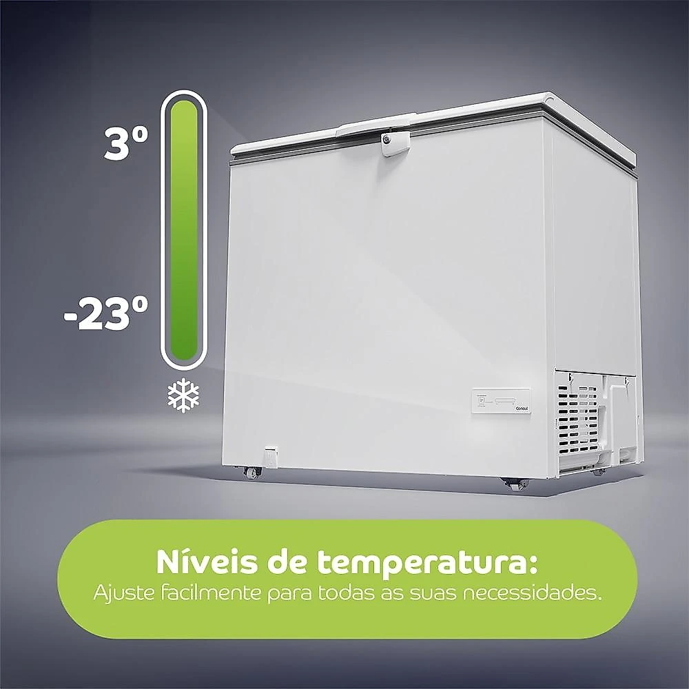 Freezer Horizontal Consul CHA31MB 307 Litros, Branco - 110V 110 Volts