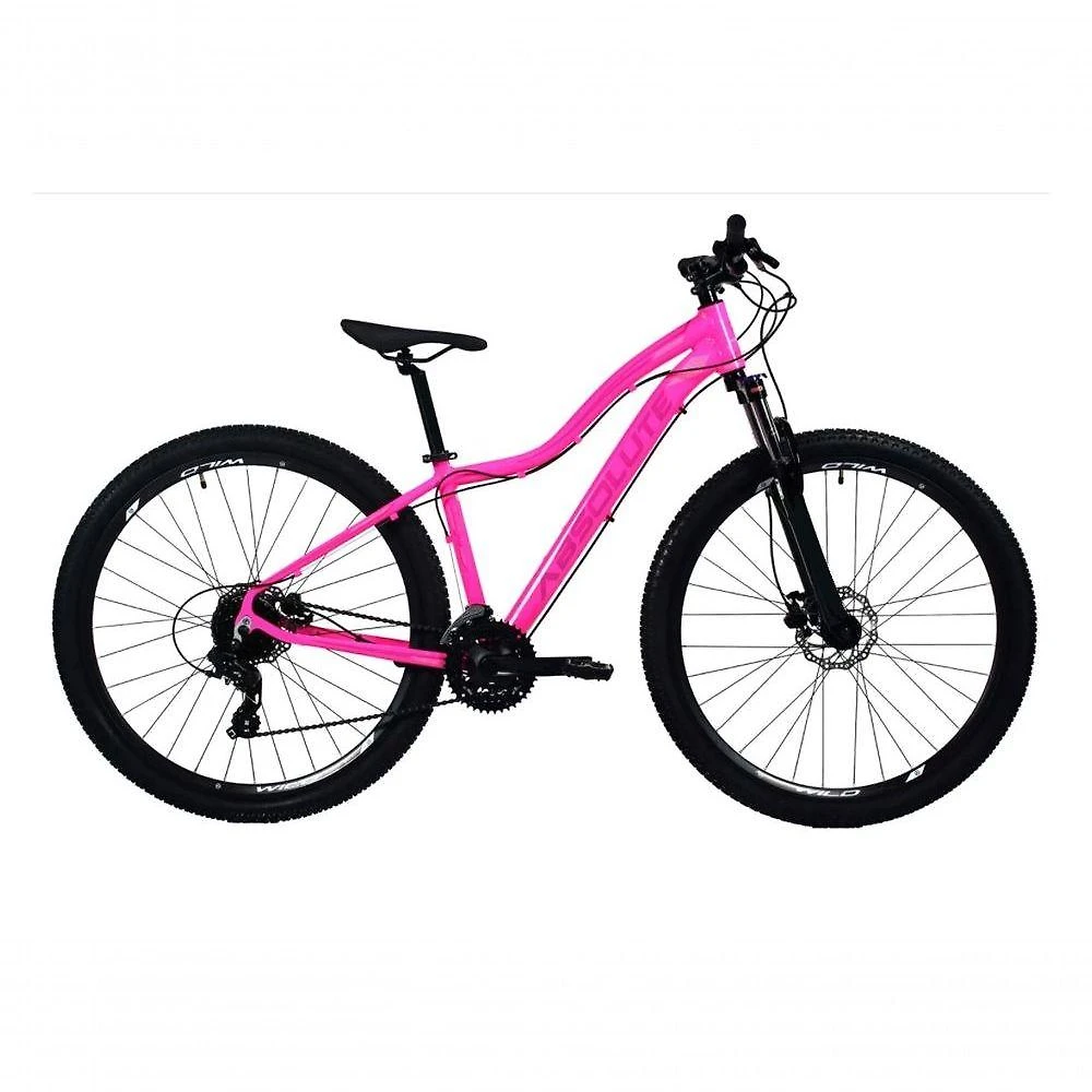 Bicicleta Aro 29 Absolute Hera Feminina 27v Freio A Disco Hidráulico K7 Garfo Com Trava rosa Tam: 15