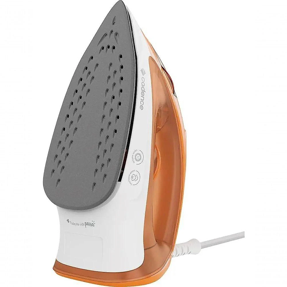 Ferro de Passar a Vapor Cadence IRO210 Base Antiaderente Laranja 220V