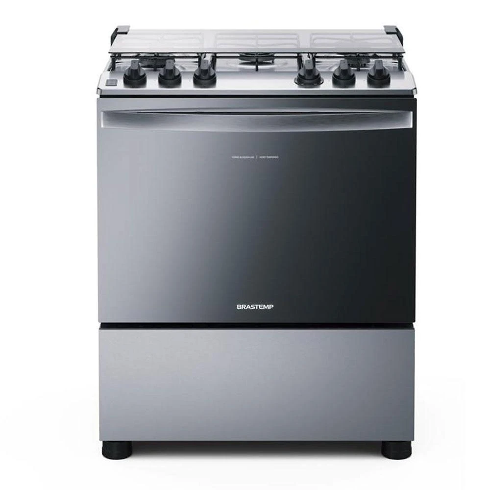 Fogão 5 Bocas Brastemp Com Botões Removíveis BFS5NCR, Acendimento Automático, Cor Inox