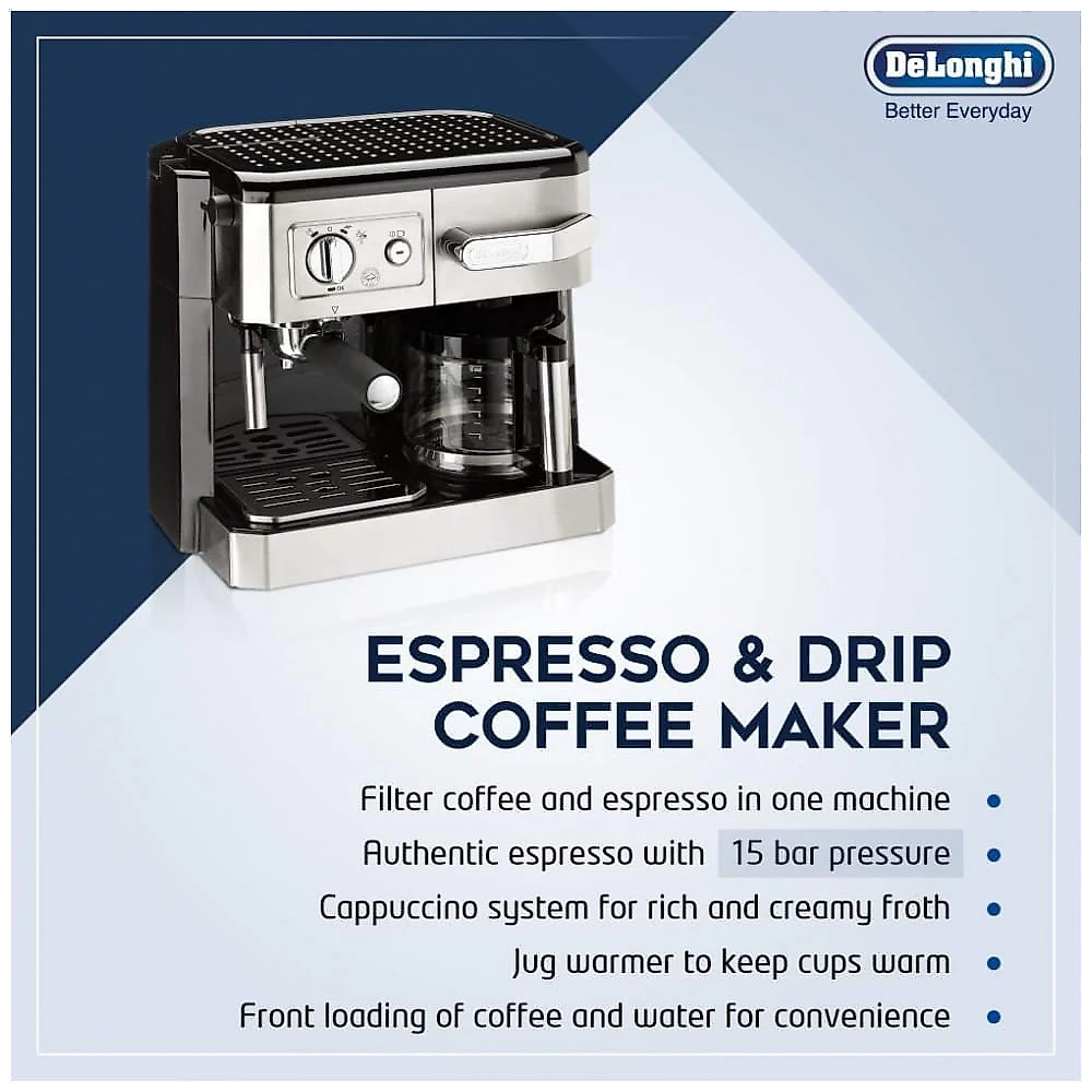 Cafeteira Delonghi BCO420 Espresso Cappuccino e Café Filtrado 220V