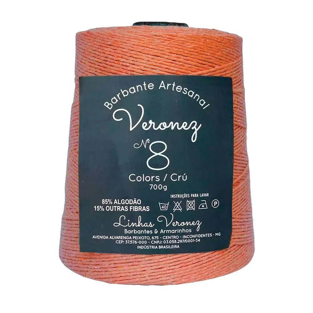 Barbante Artesanal Veronez No8 700g Telha Kit 5 Unidades