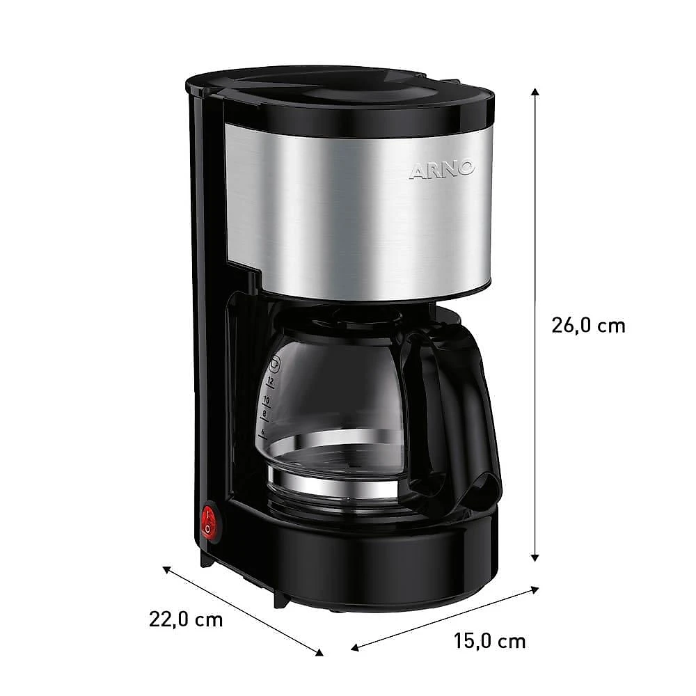 Cafeteira Elétrica Arno Perfectta Inox 0,6L CFPI 127V 127V