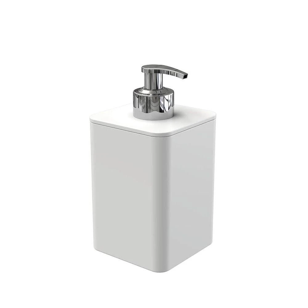 Dispenser Para Detergente E Sabonete Líquido Com Válvula Cromada - Stolf Branco