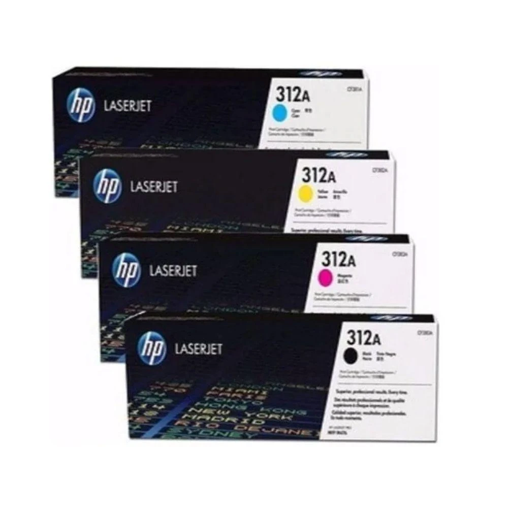 Kit 4 Toners 312A para Laserjet M476dw e M476nw HP
