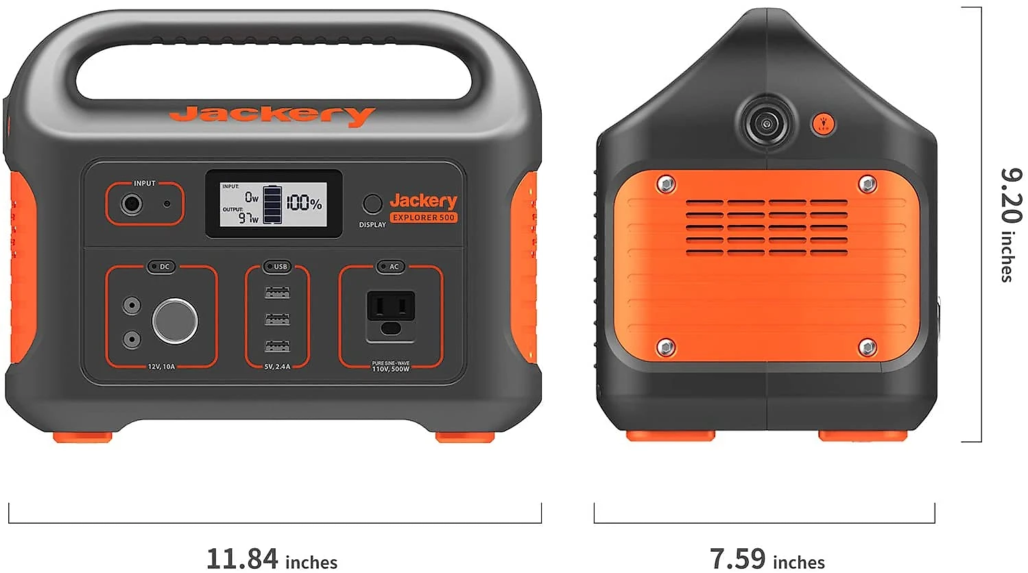 Jackery Gerador/Acumulador de energia Elétrico/Solar, c/ USB, portátil, 100W, 110V, 1000W, c/ 1 tomada.