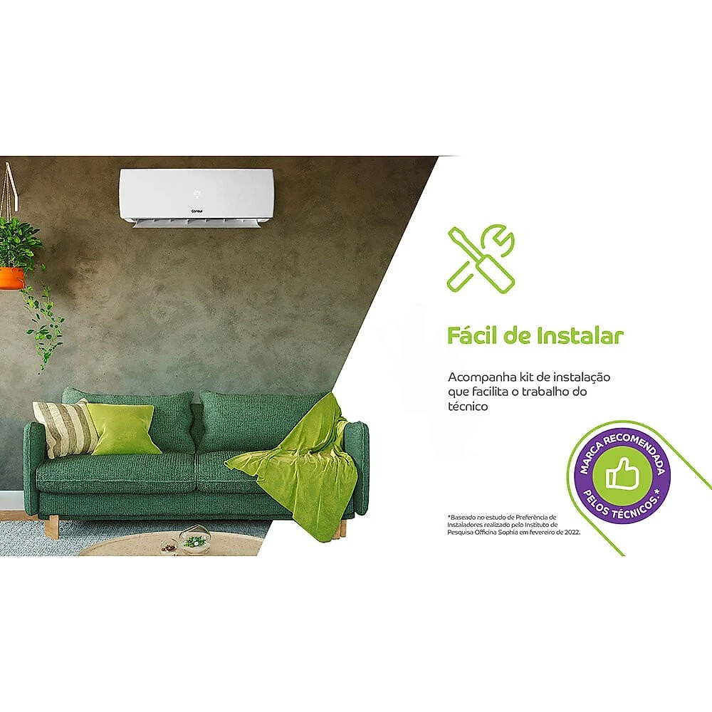 Ar-Condicionado Split CBR09CB Inverter Reverso 9000 BTUS Consul Branco - 220V