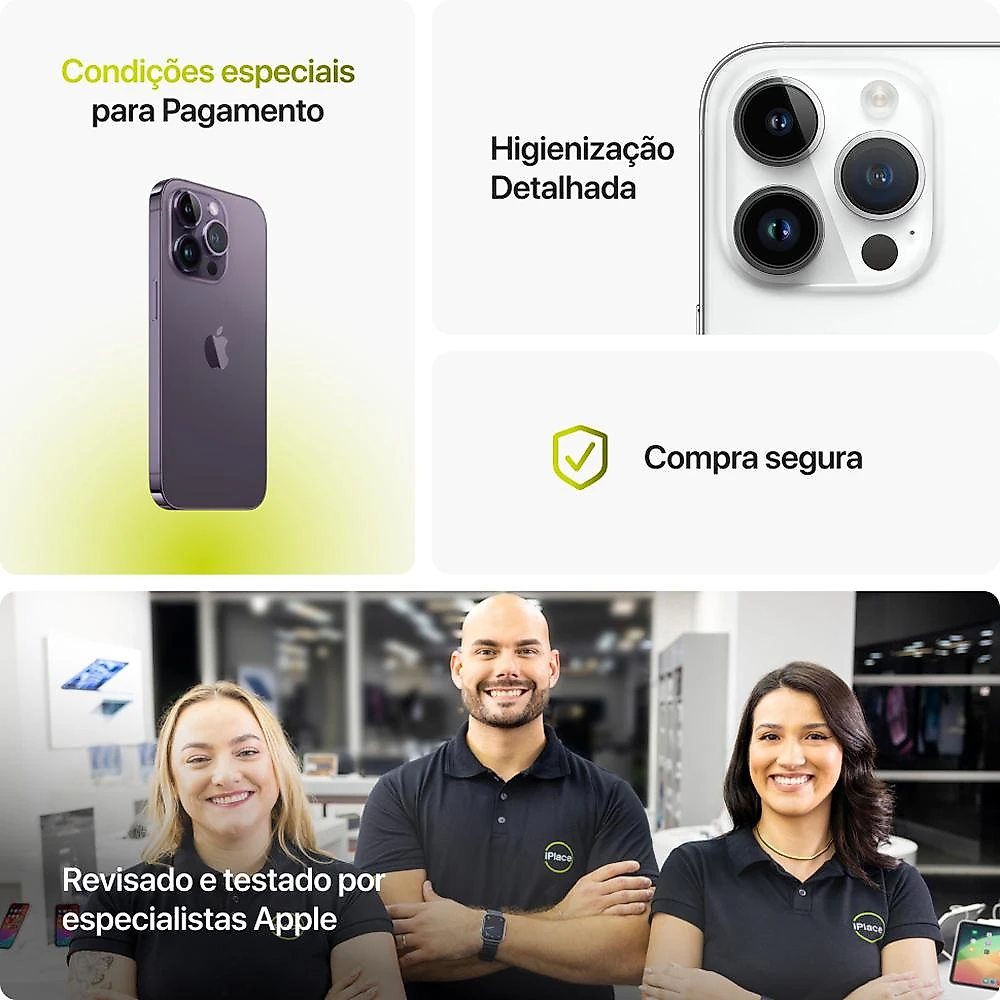 Seminovo iPhone 14 Pro 512GB Roxo-profundo - Condição Excelente