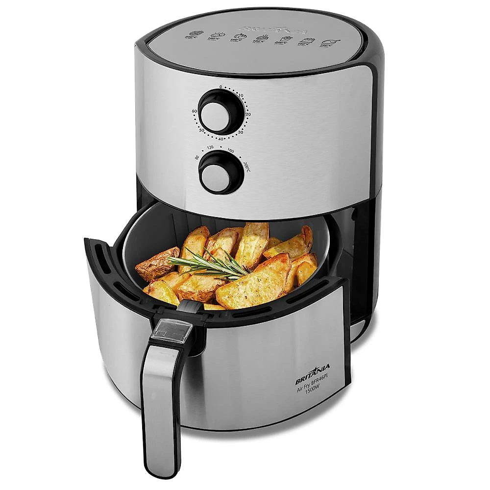 Air fryer britânia 4,6l antiaderente 1500w bfr46pi 220v