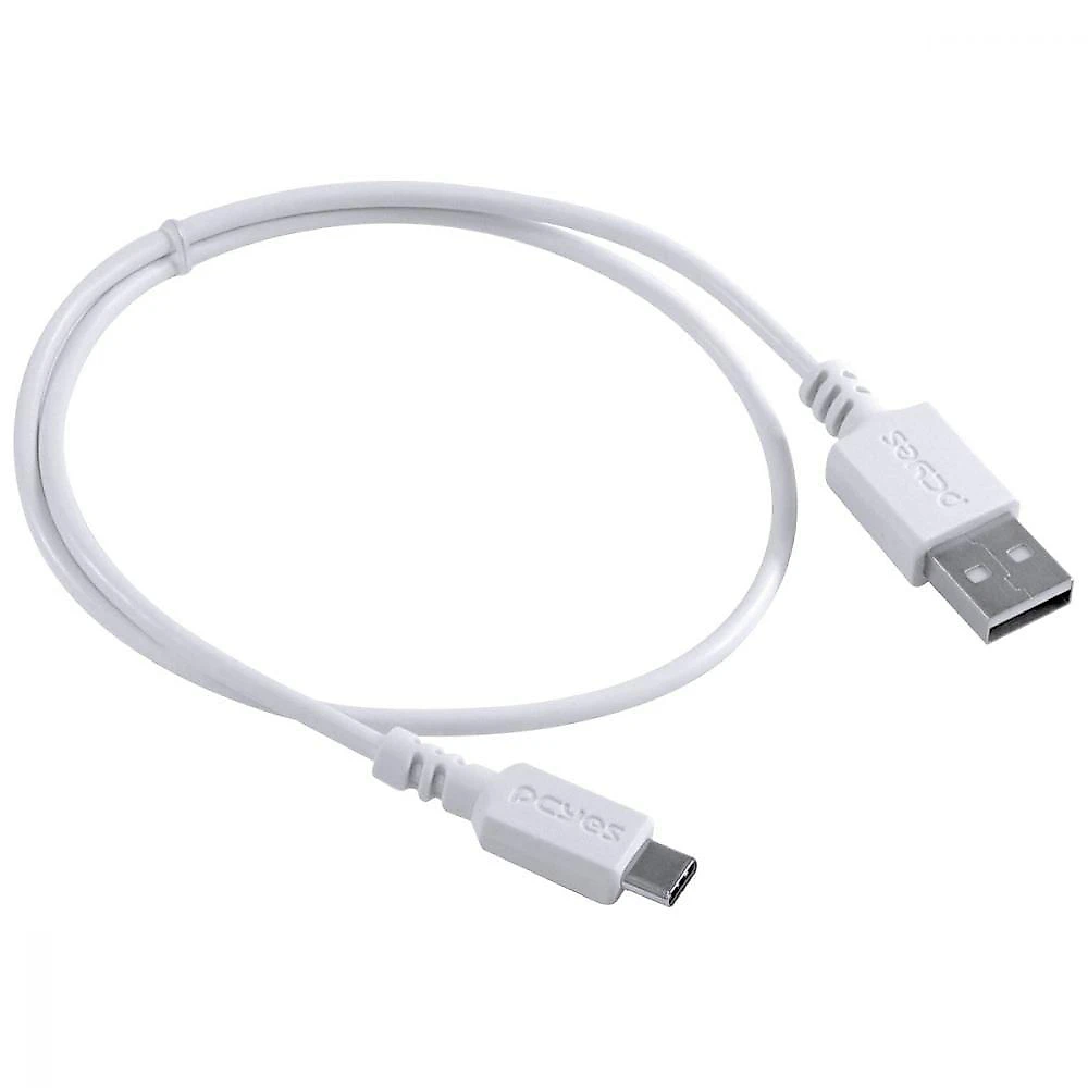 Cabo Para Celular Smartphone Usb A 2.0 Para Usb Tipo C 50 Cm Branco - Puacb-05