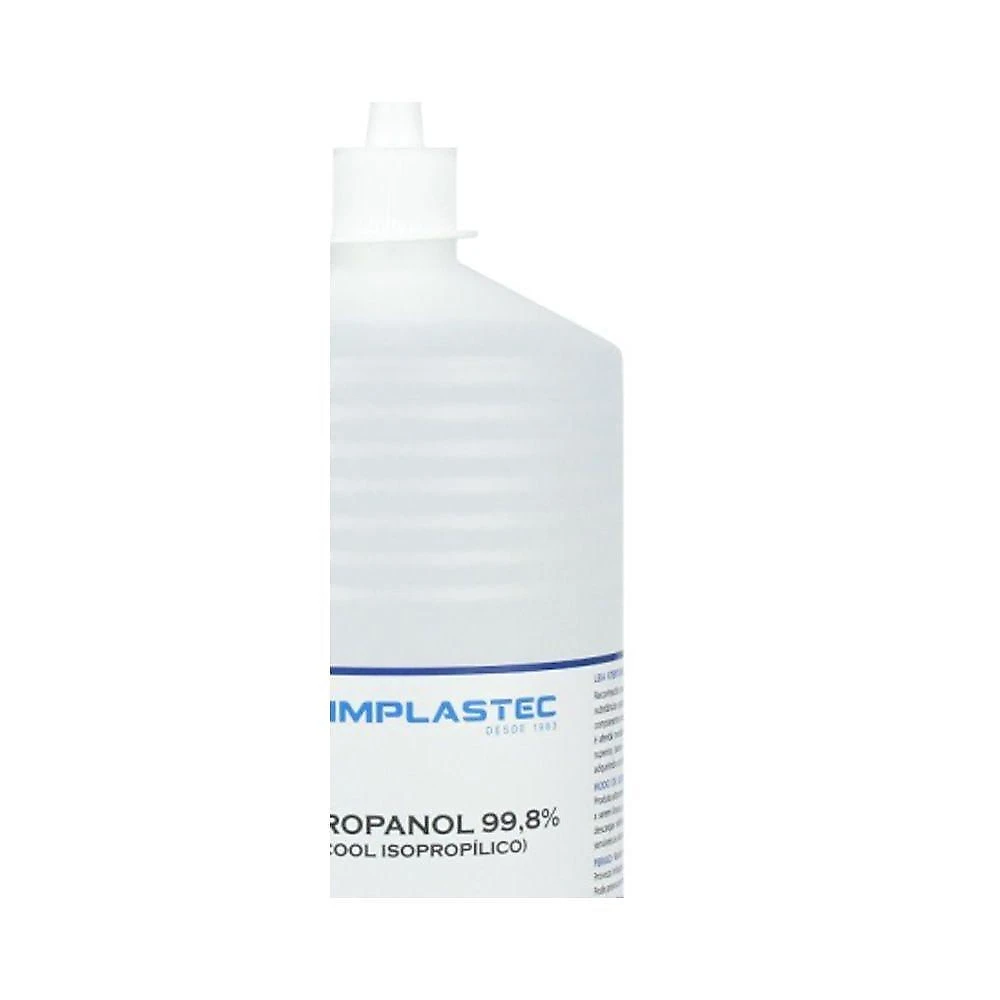 Solvente Isopropanol 70% e 99,8% com Alta Solvência e Bico Aplicador Transparente Implastec