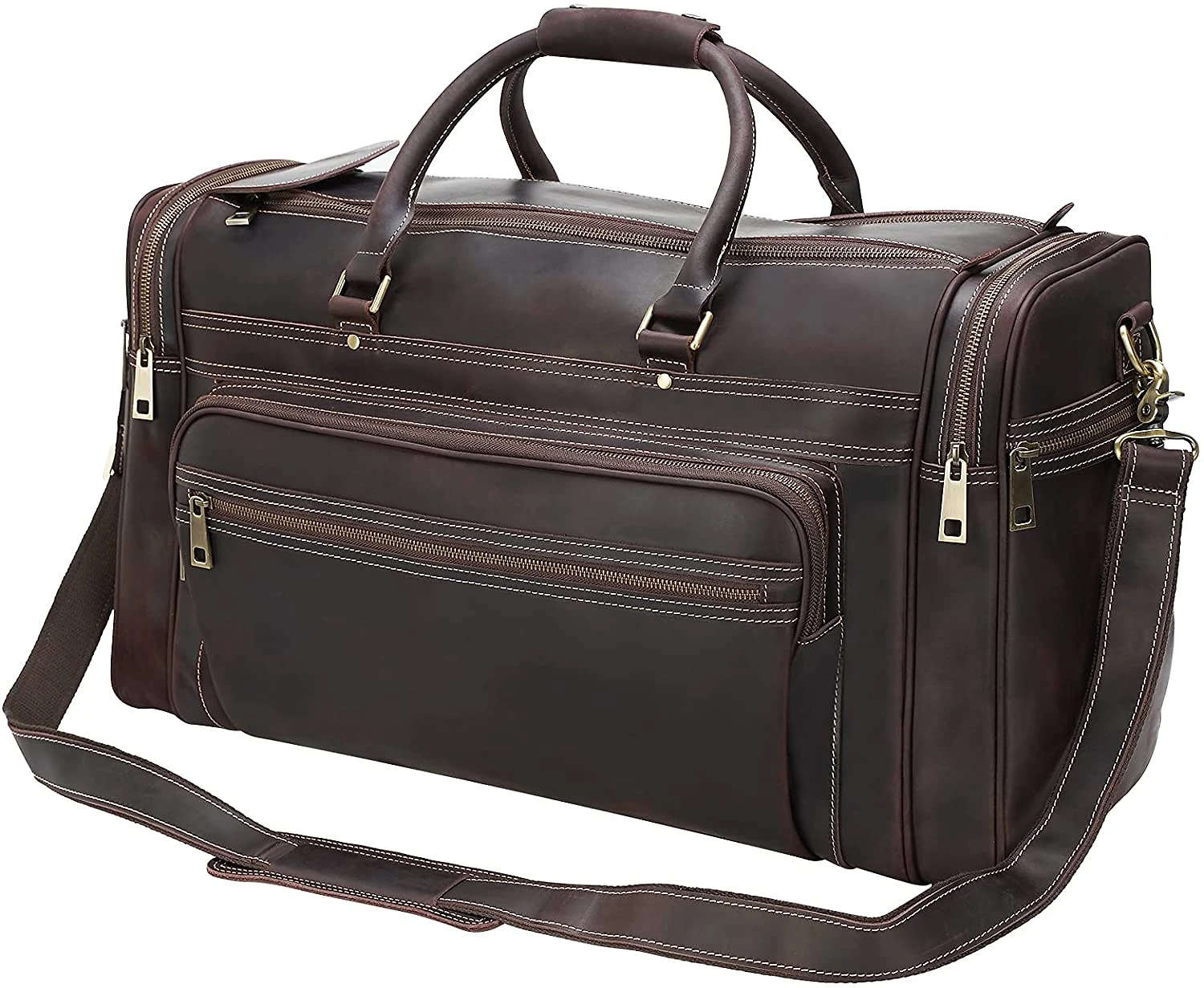 Polare Bolsa de Viagem Masculina 60 cm Clássica de Couro
