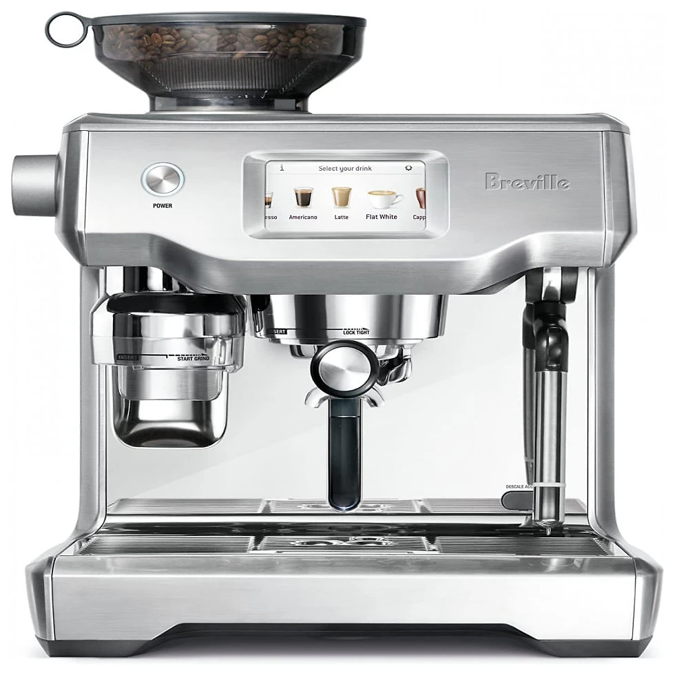 Cafeteira Elétrica Programável Breville BES990BSS Expresso com Moedor, Vaporizador e Controle Digital, 110V 1800 W