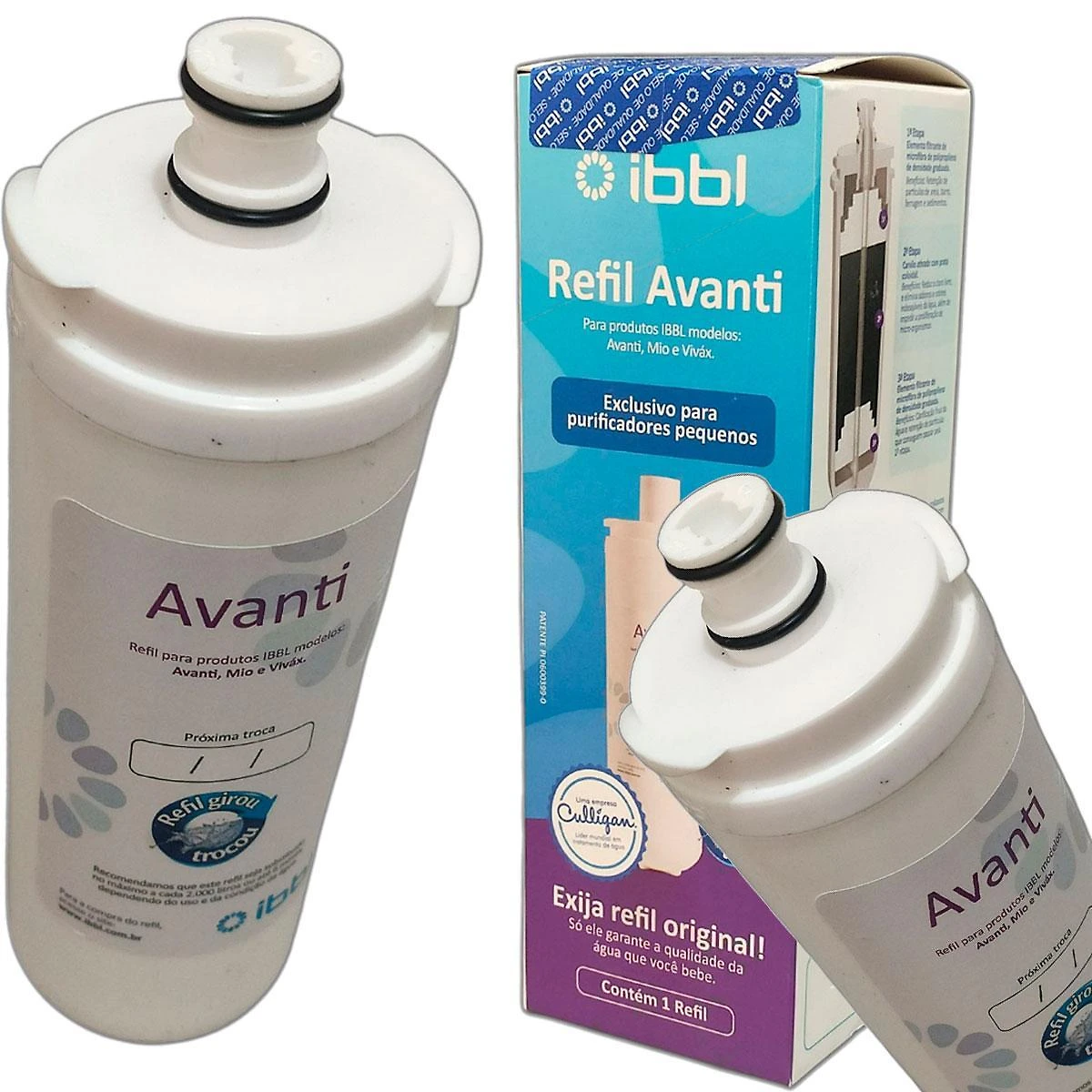 Miniatura Kit 2 Refil Filtro Ibbl Avanti Mio Vivax Purificador Àgua