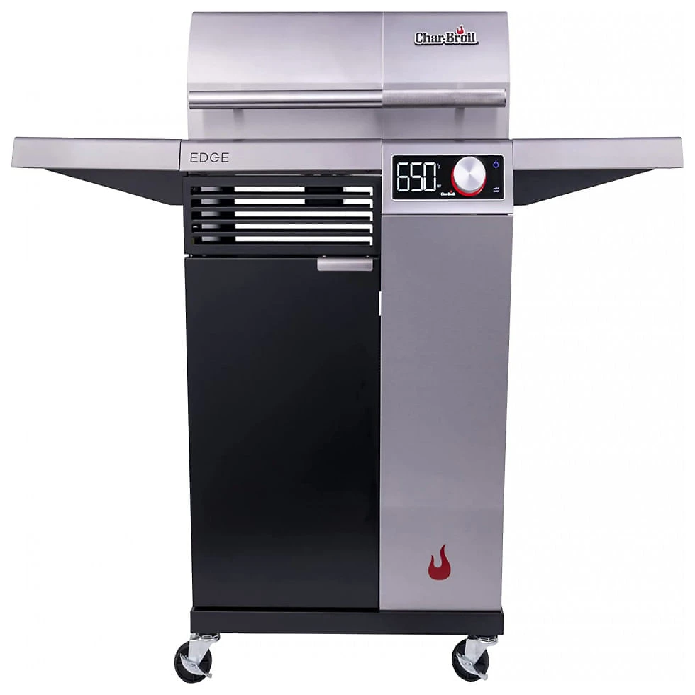 Churrasqueira Elétrica com Controle de Temperatura e Tela LCD, 110V, Char Broil 22652143, Prata