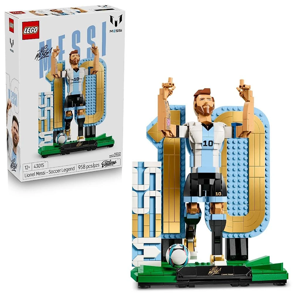 Lego® editions - lenda do futebol: lionel messi azul