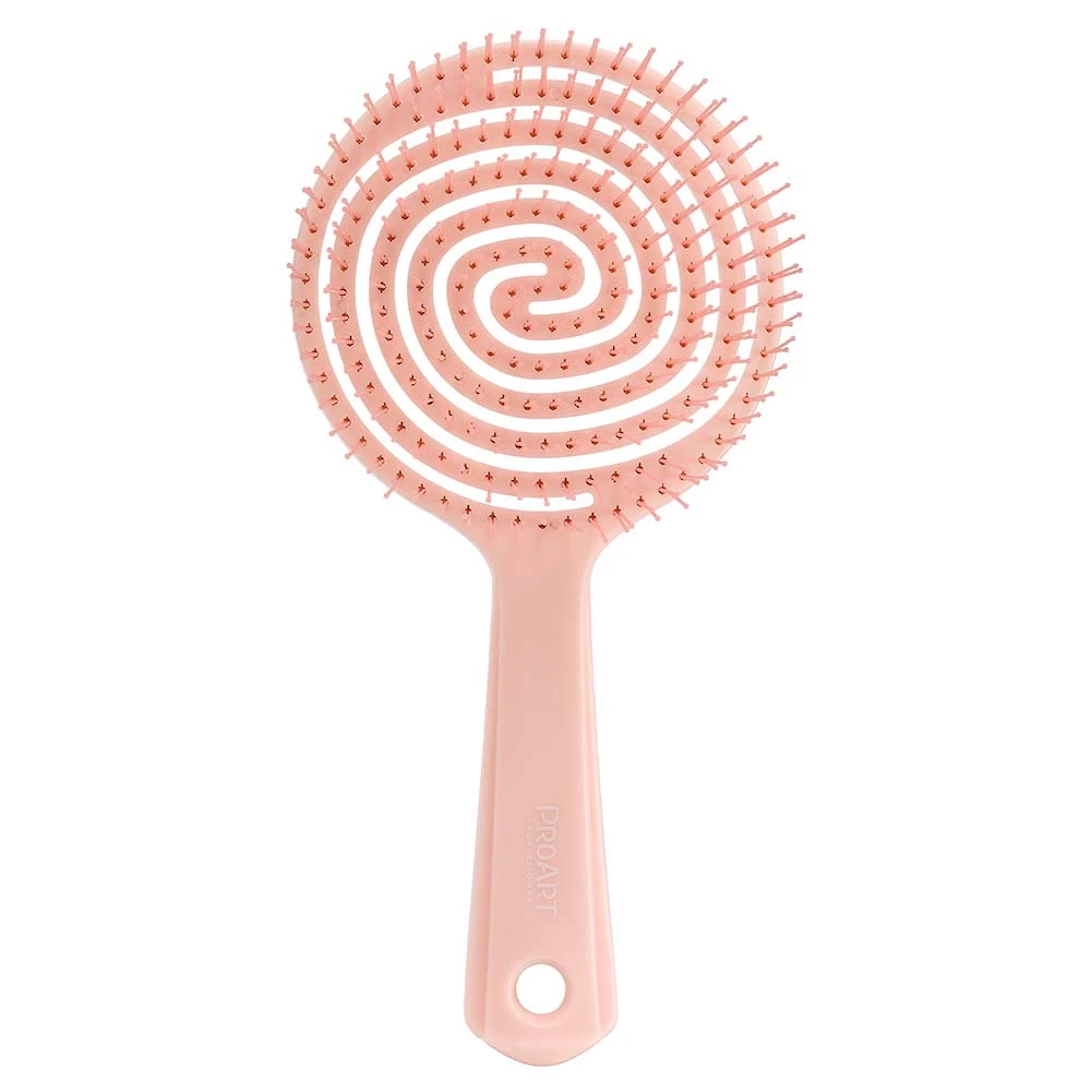 Escova de Cabelo Redonda Proart Easy Flexi Rosa