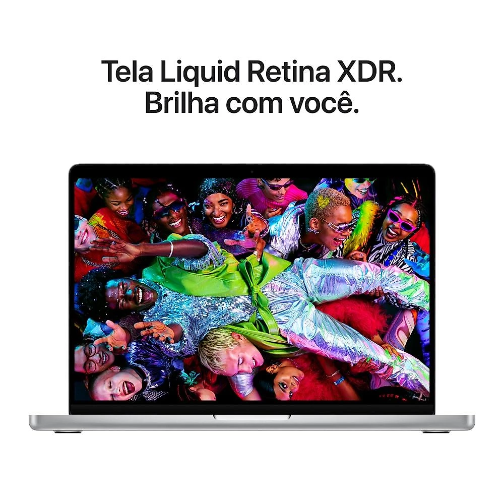 MacBook Pro 14" Apple M5 Max chip com 18 núcleos CPU e 32 núcleos GPU  36GB  2TB SSD - Prateado