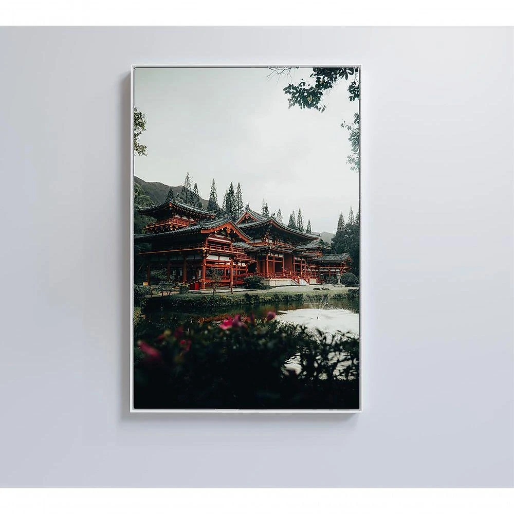 Quadro Templo Japonês 80x120 Cm Tecido Canvas