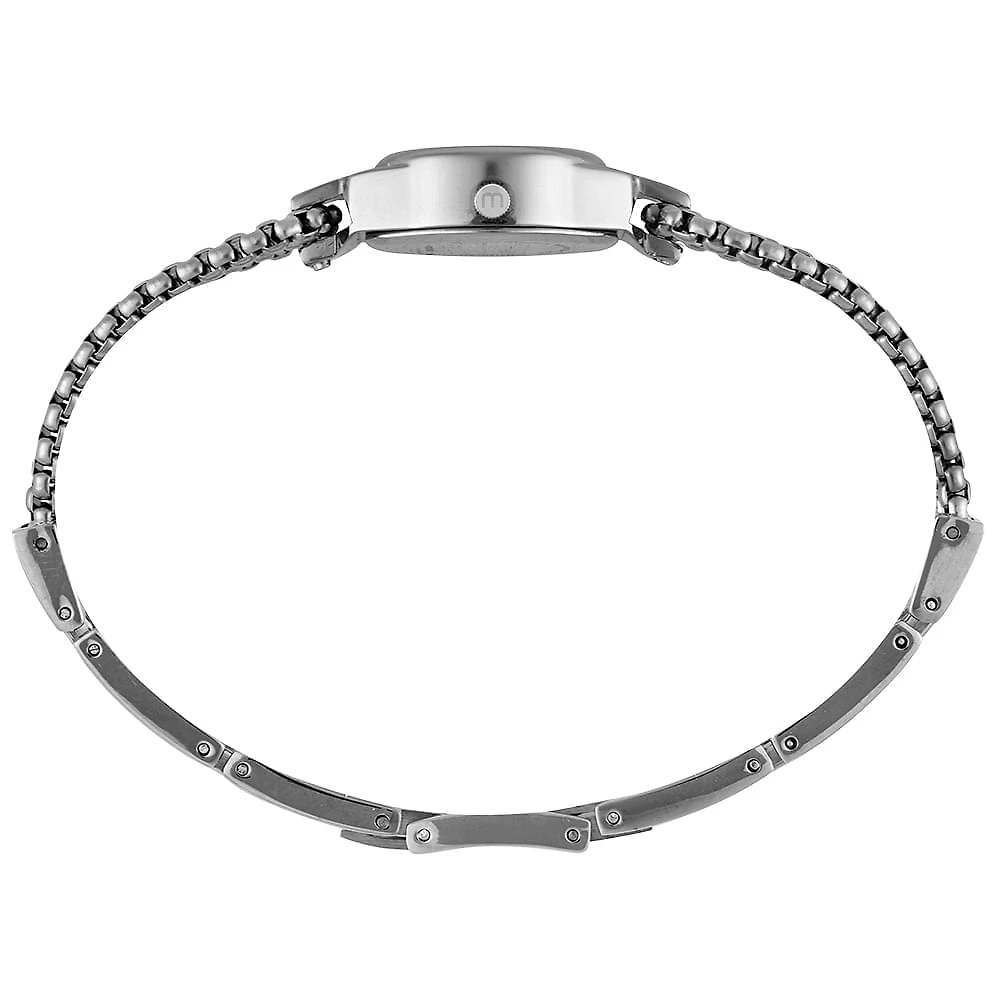 Miniatura Relógio Feminino Mondaine Prata Aço Redondo Delicado 20mm